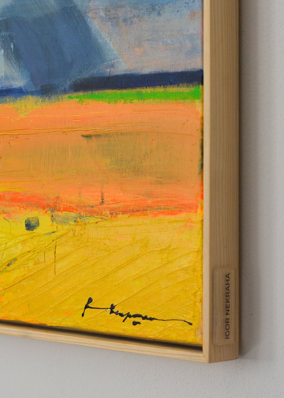 Rain over fields