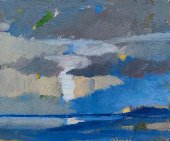 Seascape in the evening