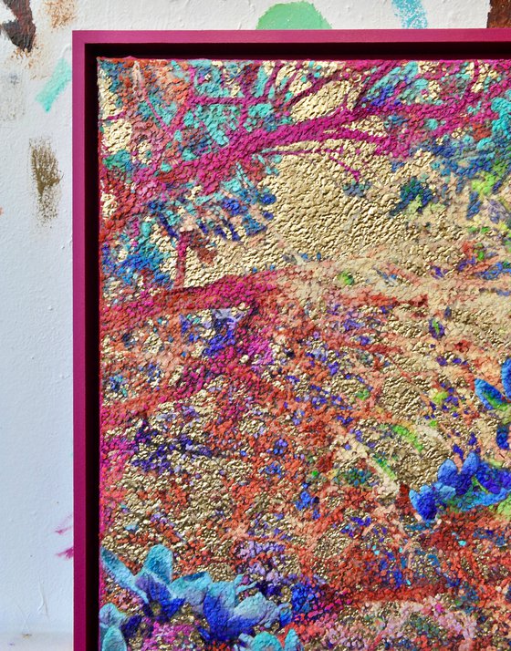 Cobalt & Pink Golden Magnolias