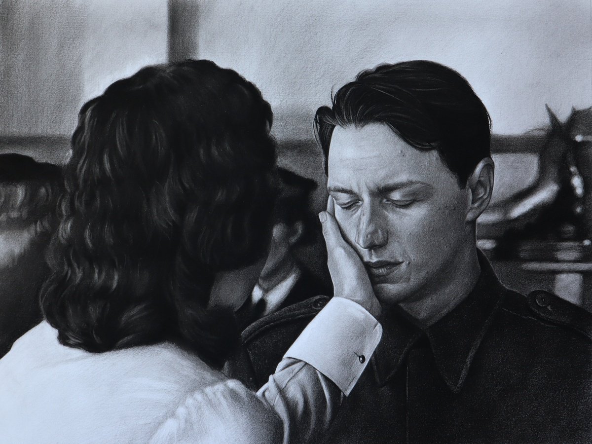 Photorealistic Charcoal Drawing , Come Back To Me By Mariam Darchiashvili, 16 X 12, Artwork For Sale On Artfinder