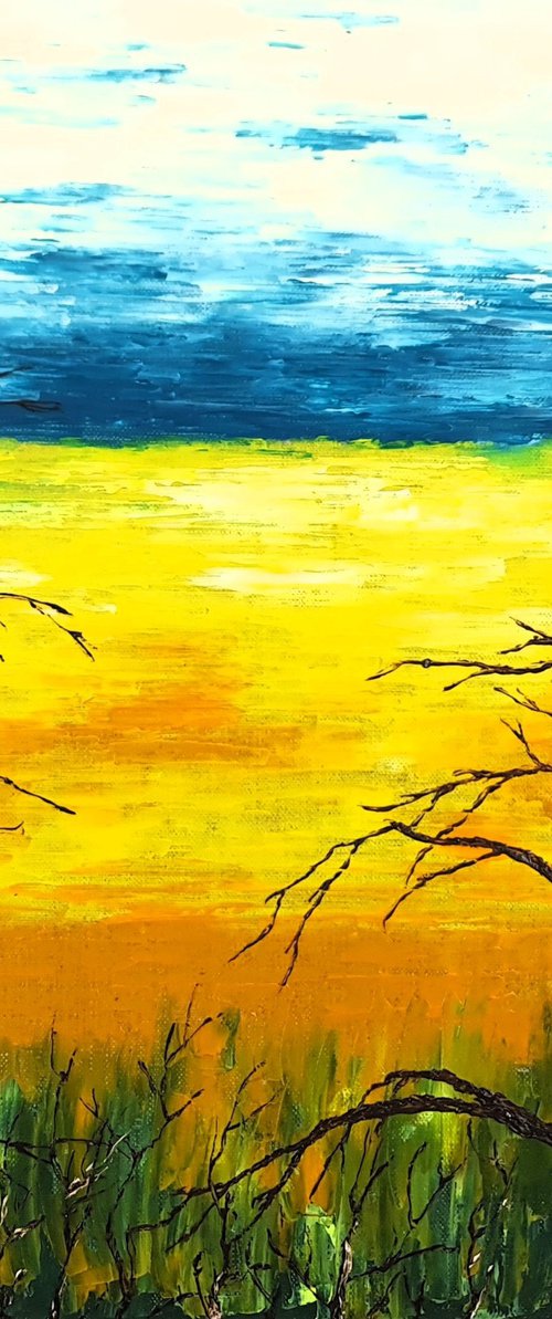 Trees near the field by Daniel Urbaník