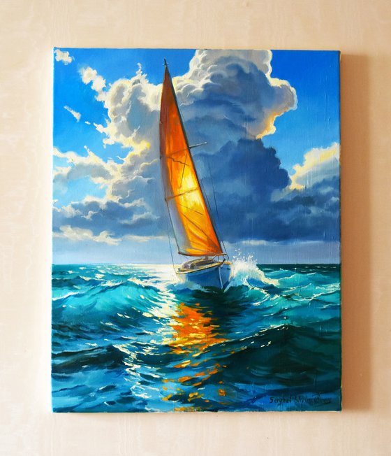 Against the sea wind