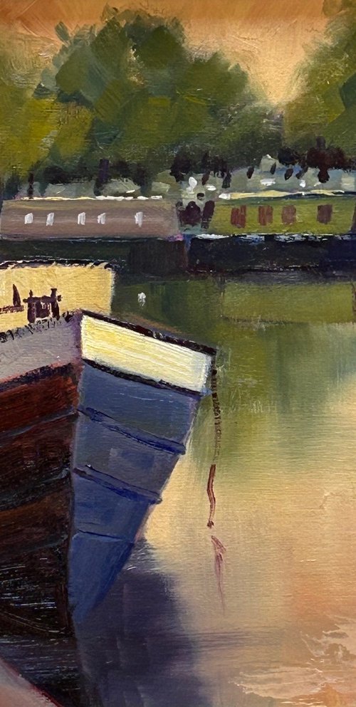 Dutch Barge at Ely by Robert Wells