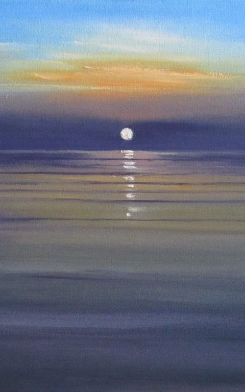 Dawn at estuary by Valeriia Radziievska