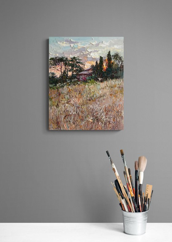 Italian Countryside at Sunset