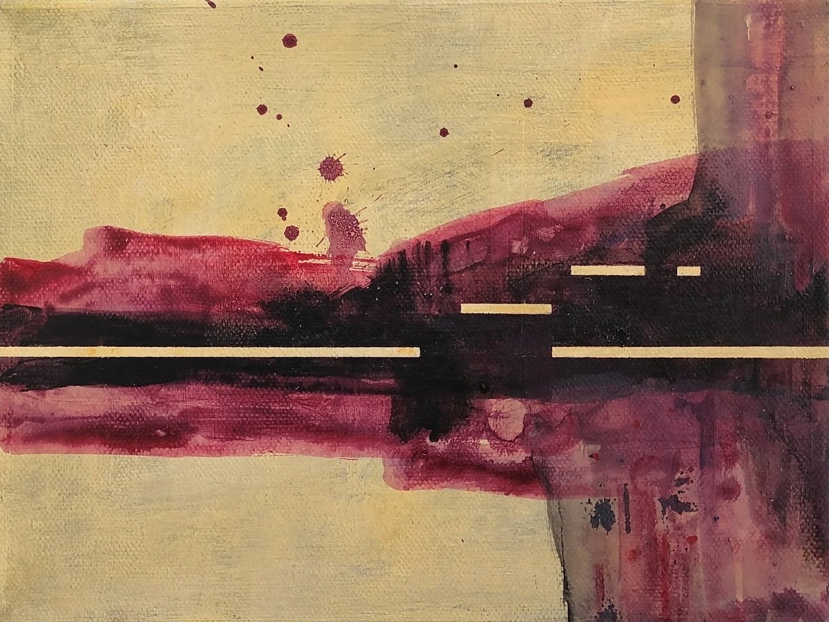 Abstract Painting By Alex Munzone, 9 X 7, Sequences 25, Original Artwork