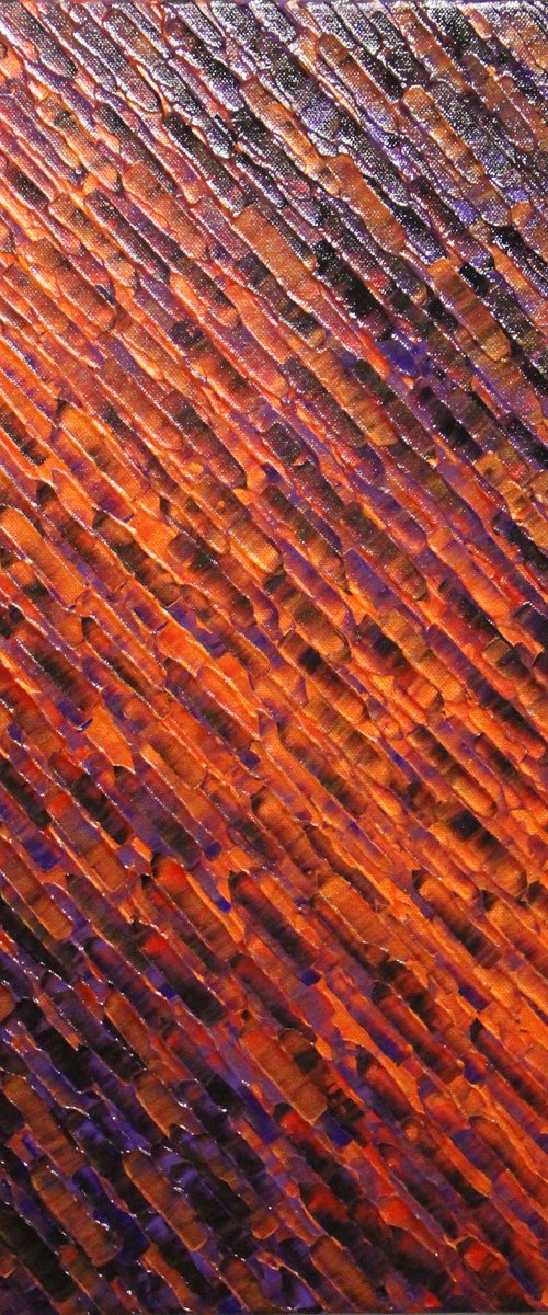 Orange purple diagonal by Jonathan Pradillon