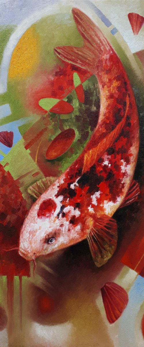 Play with koi by Serhii Voichenko