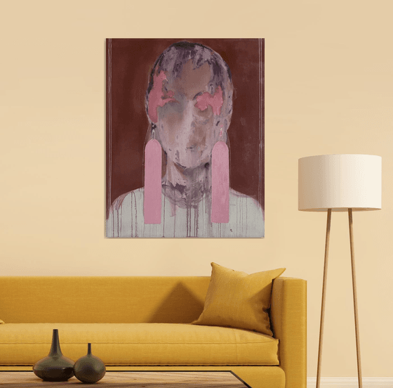 Contemporary abstract portrait