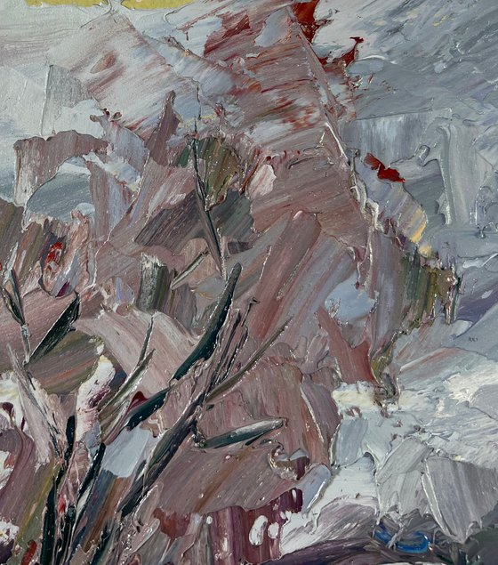 River Against the Backdrop of Snowy Trees