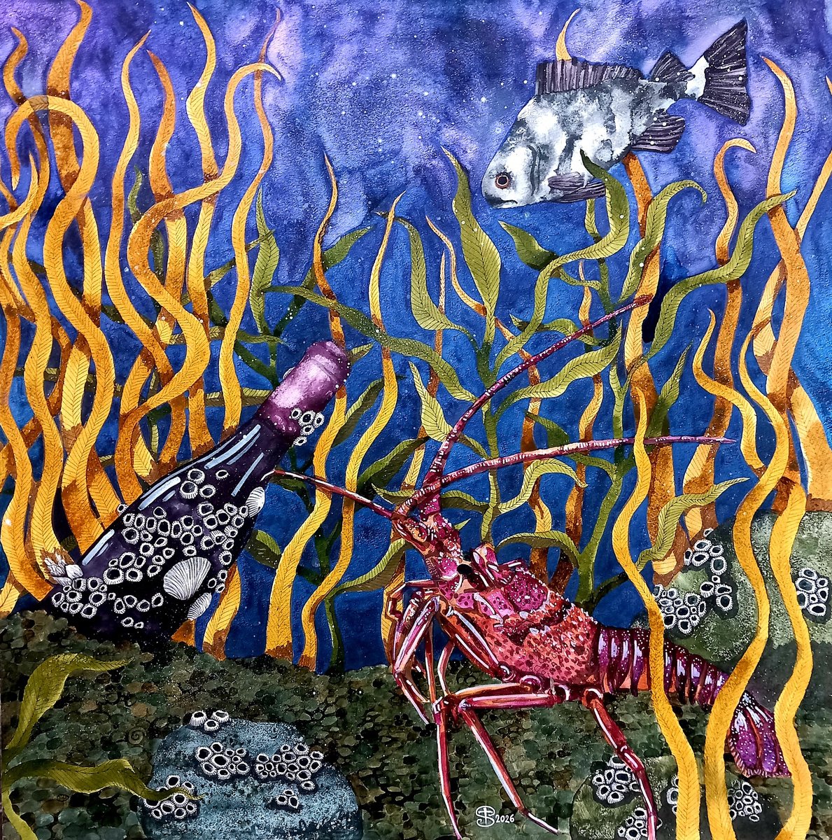 Painting , Crust By Terri Smith, 30 X 30, Artwork For Sale On Artfinder