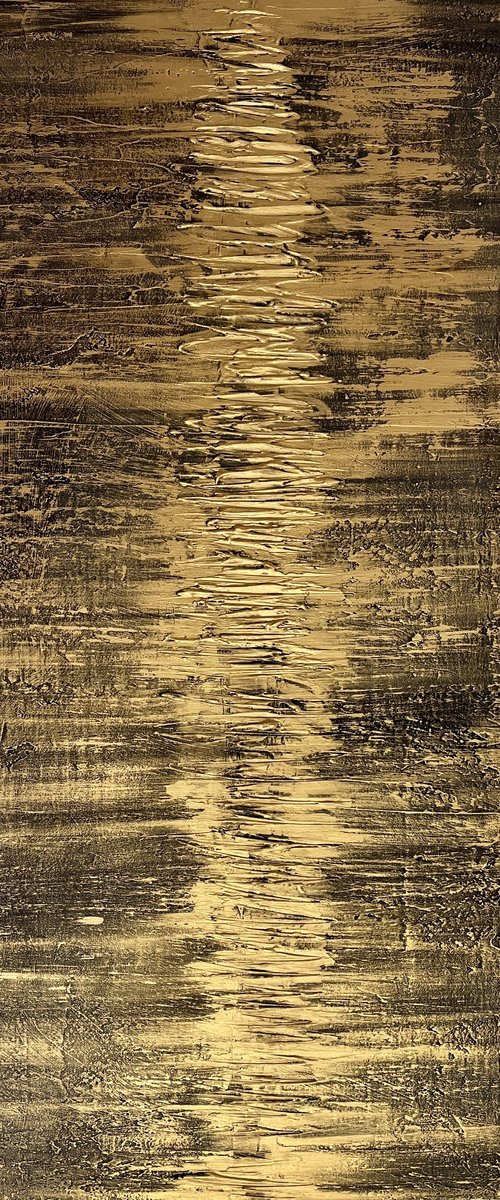 Golden Fire 60x120x2 cm by Exclusive Arts