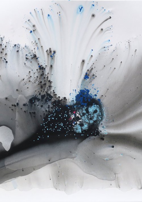 Nature 261 — Abstract Organic Blue by Muriel Napoli