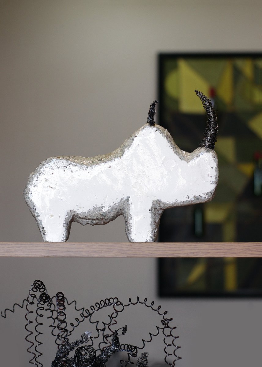 Abstract Animal Sculpture By Karen Axikyan, 11 X 7", Carefree Childhood, Original Artwork