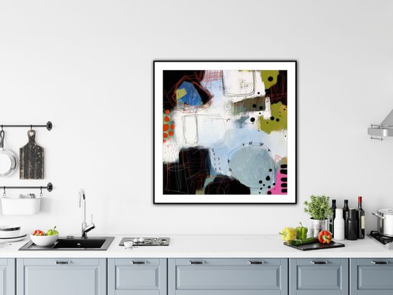 Follow your dream (30 x 30") - Abstract artwork - Limited edition of 5