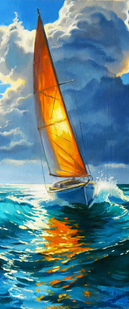 Against the sea wind by Serghei Ghetiu