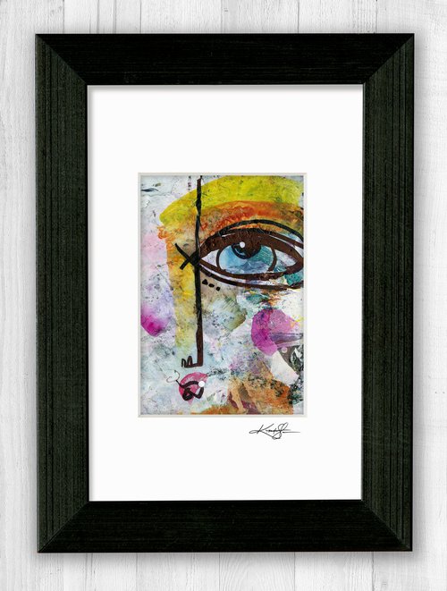 Little Funky Face 14 - Abstract Painting by Kathy Morton Stanion by Kathy Morton Stanion