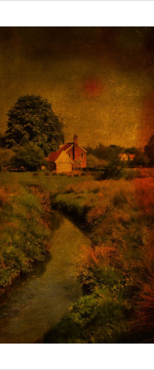 The Cottage and Stream by Martin  Fry