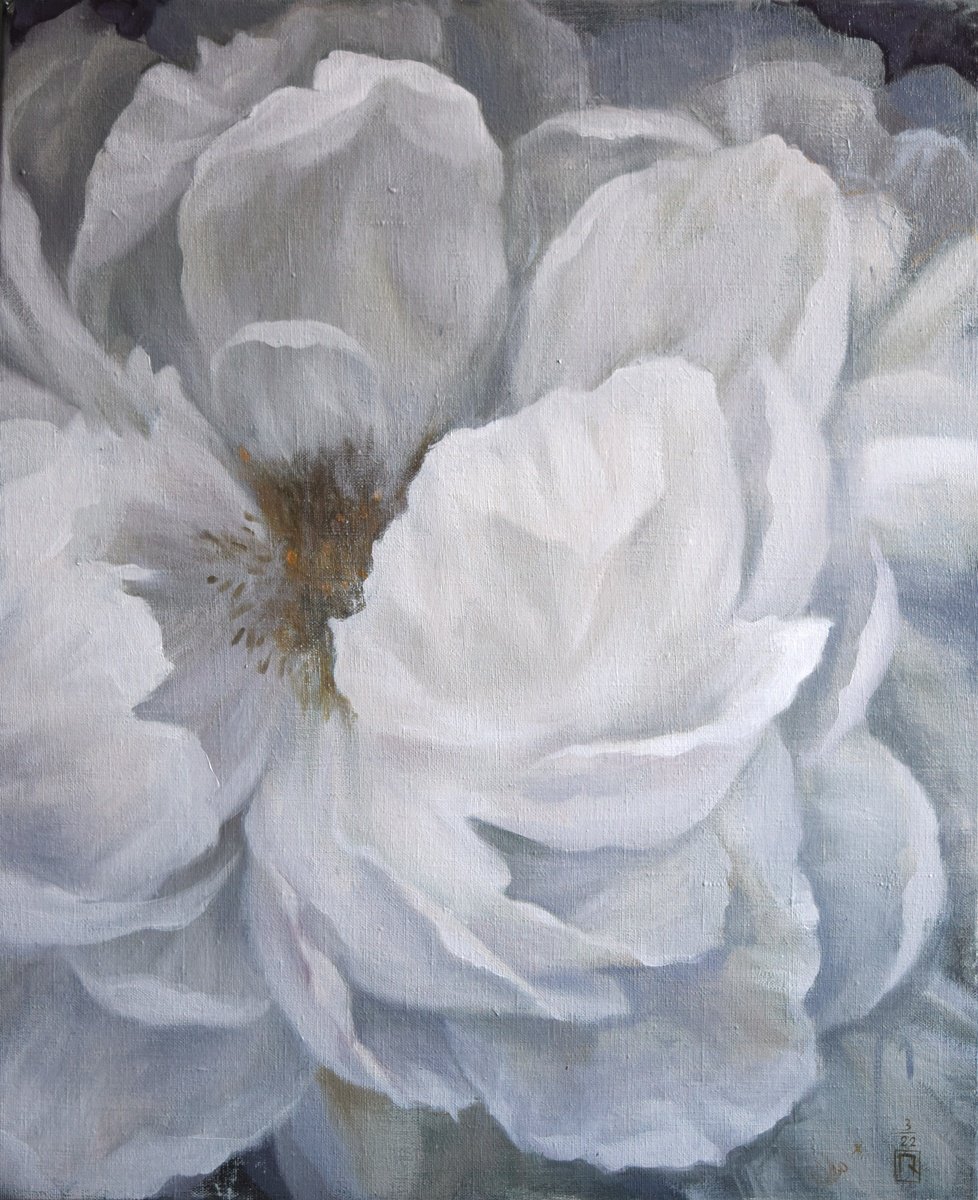 WHITE FLOWER by Polina Kharlamova