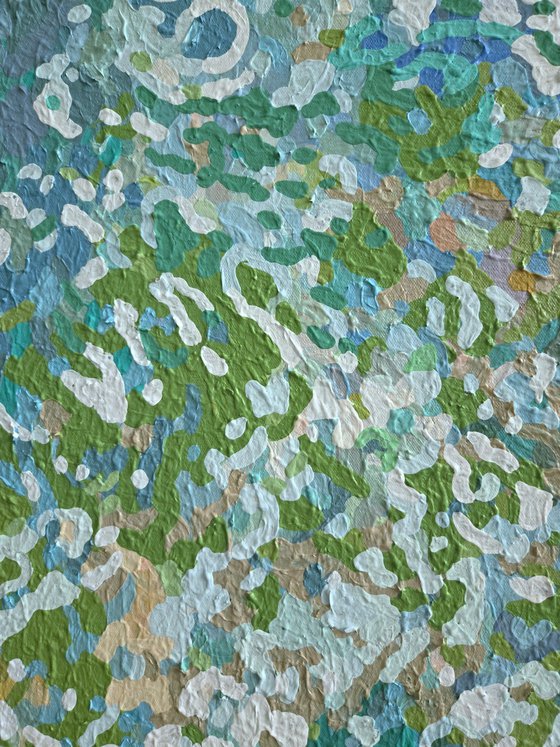 Washed Sand, 42 x 42"