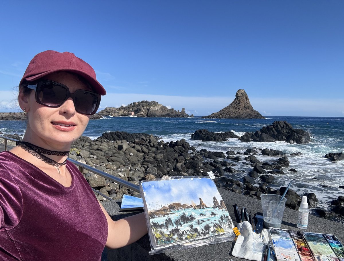 Impressionistic Watercolour , Etude Plan Air In Aci Trezza By Yuliia Sharapova, 16 X 12, Artwork For Sale On Artfinder