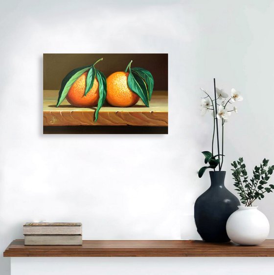 Two clementines