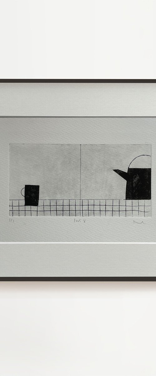 Quiet Interior No.8 drypoint print by Francesca Iannaccone