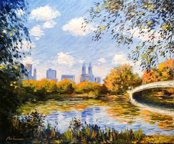 Central Park. Autumn. 60 х 50 cm