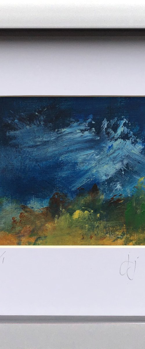 Edit 2.4 - Framed abstract landscape painting by Jon Joseph