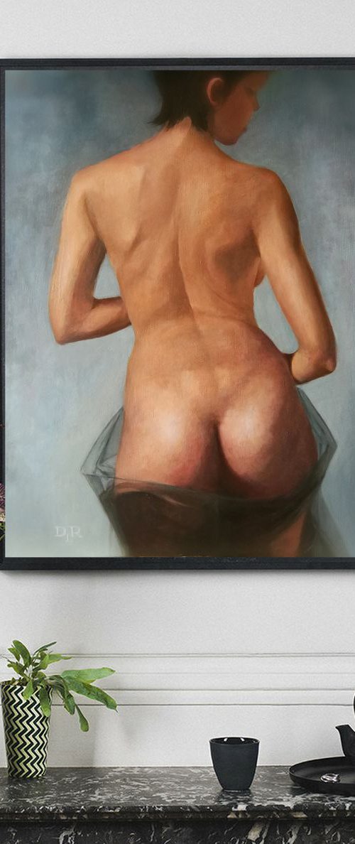 Model Study - Back Pose by Daniela Roughsedge