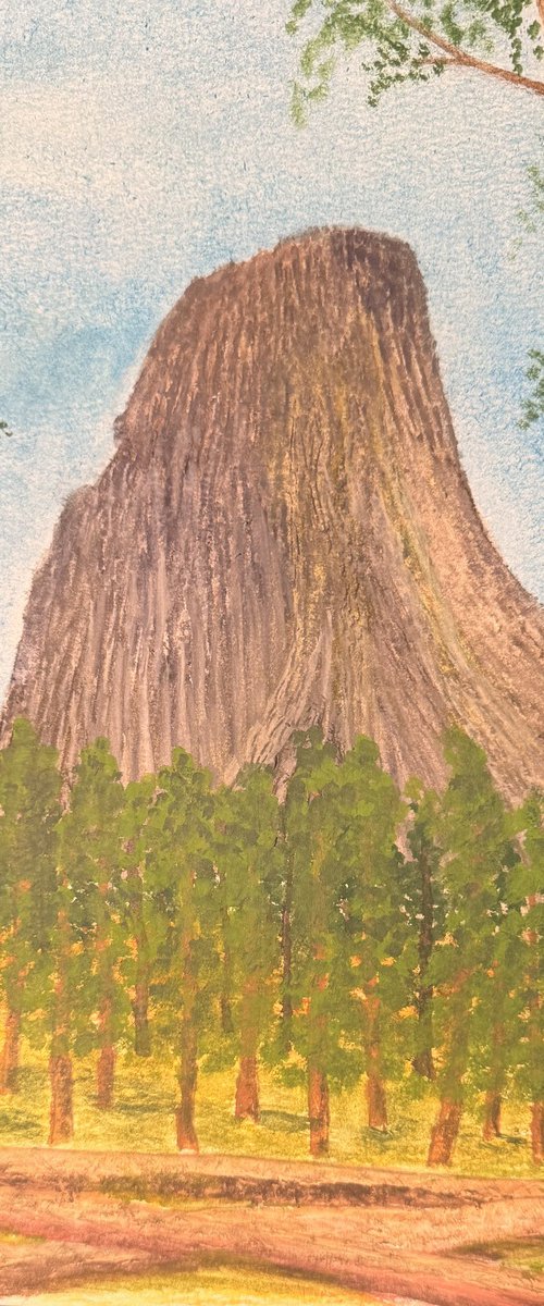 Devils Tower aka Bears Lodge Wyoming by Alan Horne Art Originals