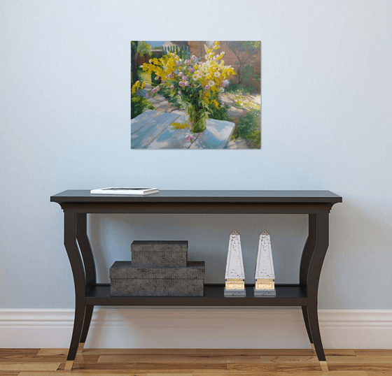 Wildflowers on a table