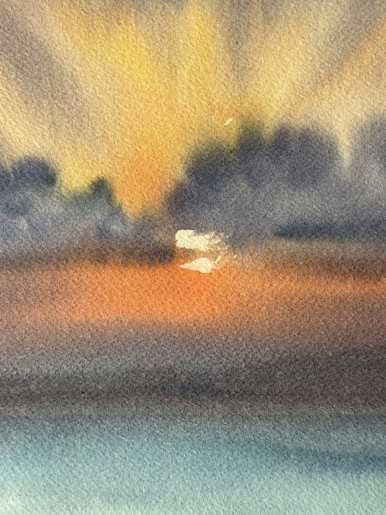 Hopeful Rays Through Dark Clouds