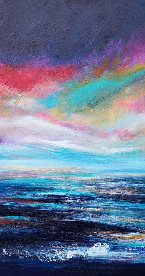 Be Free - seascape, emotional by Mel Graham