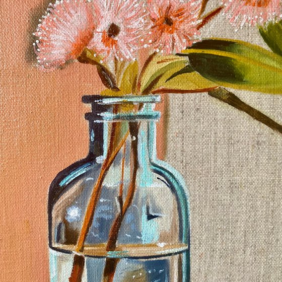 Blue Vase and Gum Nuts