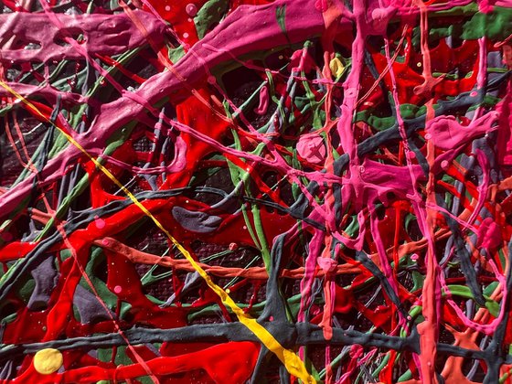 Under the Magenta Canopy - Framed
