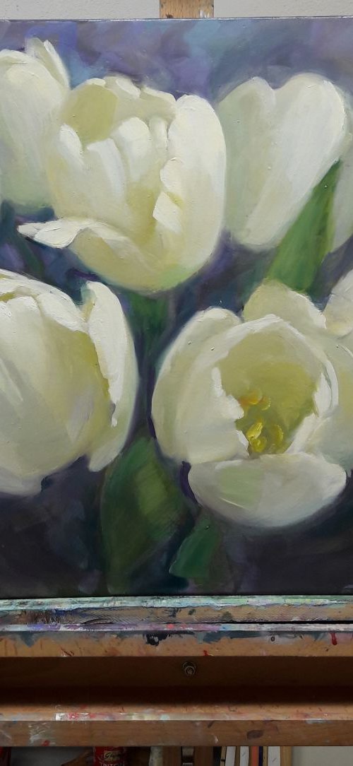 white tulips by HELINDA (Olga Müller)