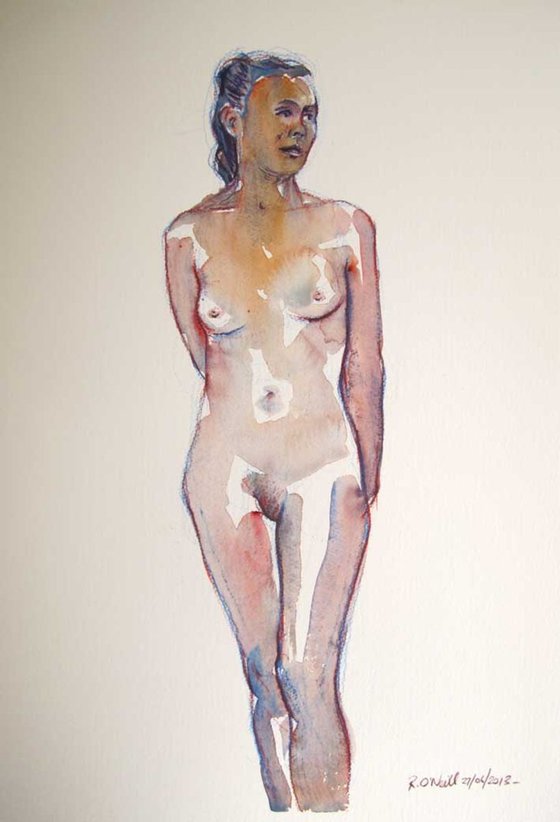 standing nude