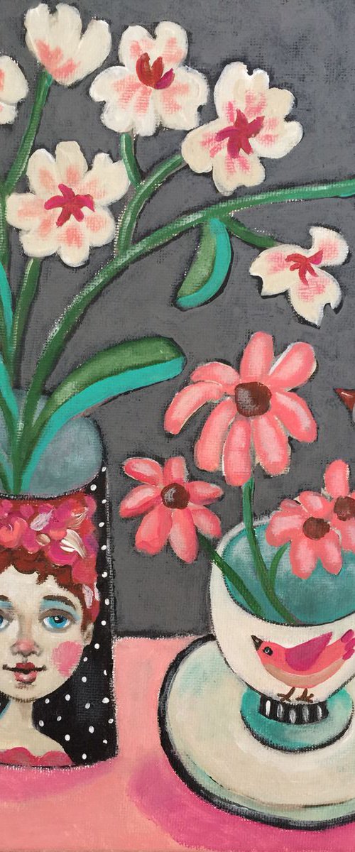 “Face Vase and Other Stuff” by Holly Wojahn