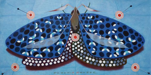 Chromatic butterfly / blue by Federico Cortese