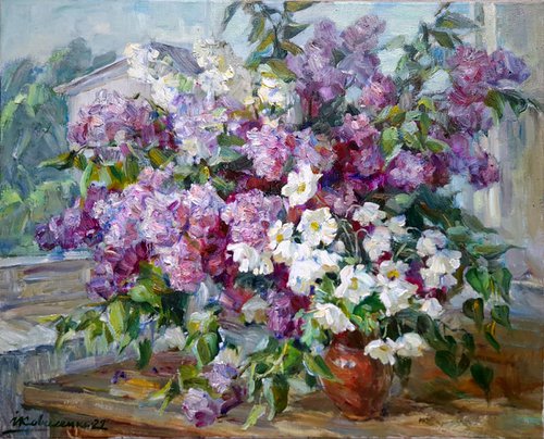 Purple bouquet by Ivan Kovalenko