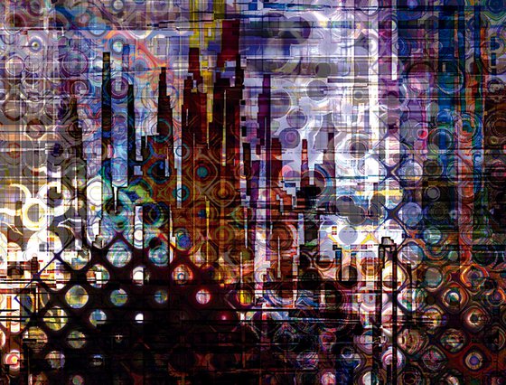 Ciudades abstractas XXIII/XL large original artwork