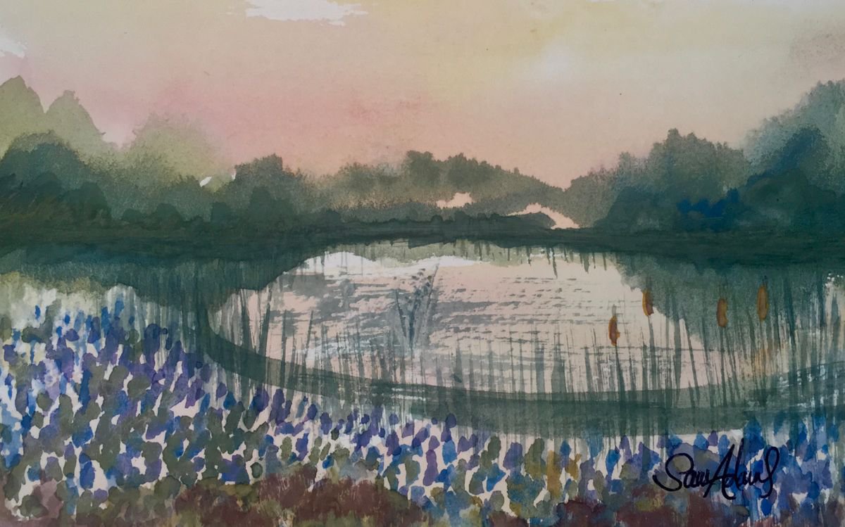 A medieval fish pond by Samantha Adams