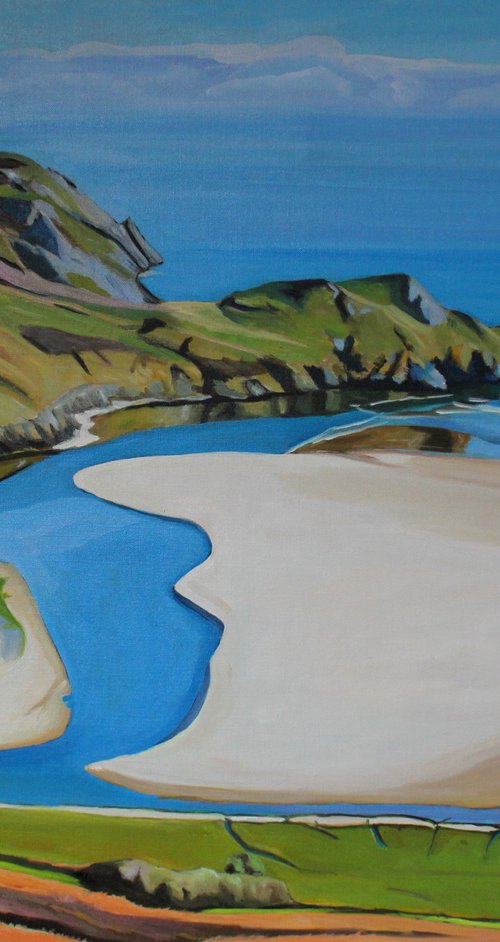 Overlooking Three Cliffs Bay (Gower) by Emma Cownie
