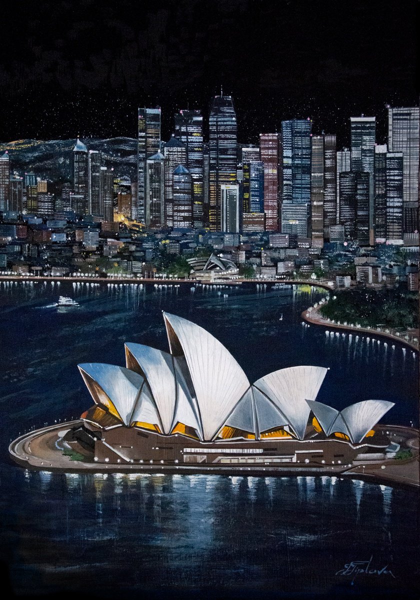 Sidney. Australia By Tetiana Tiplova, 17 X 24, Artwork For Sale On Artfinder