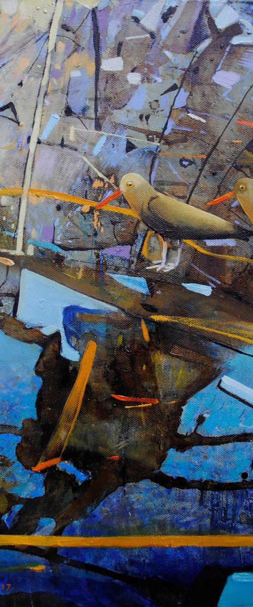 Original woman painting on canvas by Kate Kulish