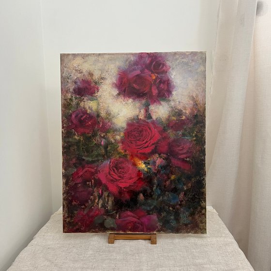 Red Roses Moody Atmosphere