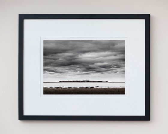 Storm clouds over Hilbre Island