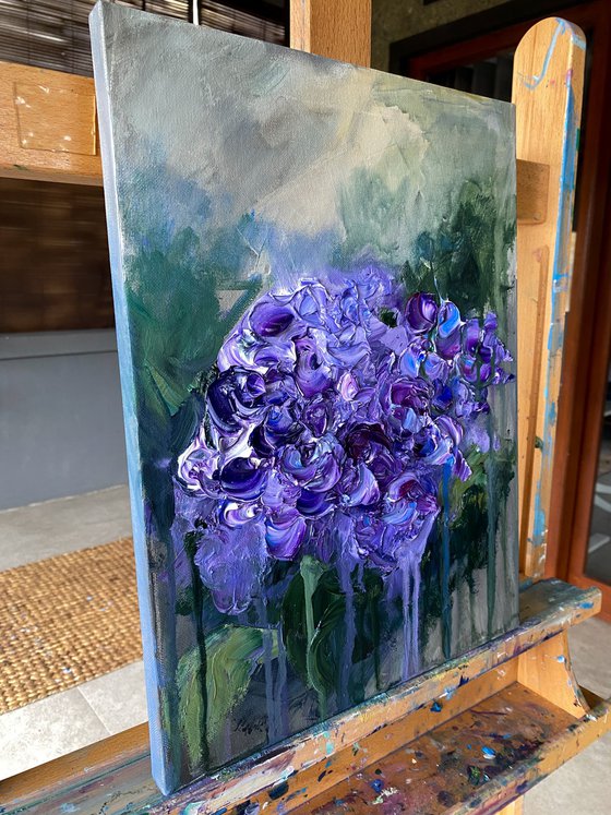 Hydrangea Study — Purple Bloom