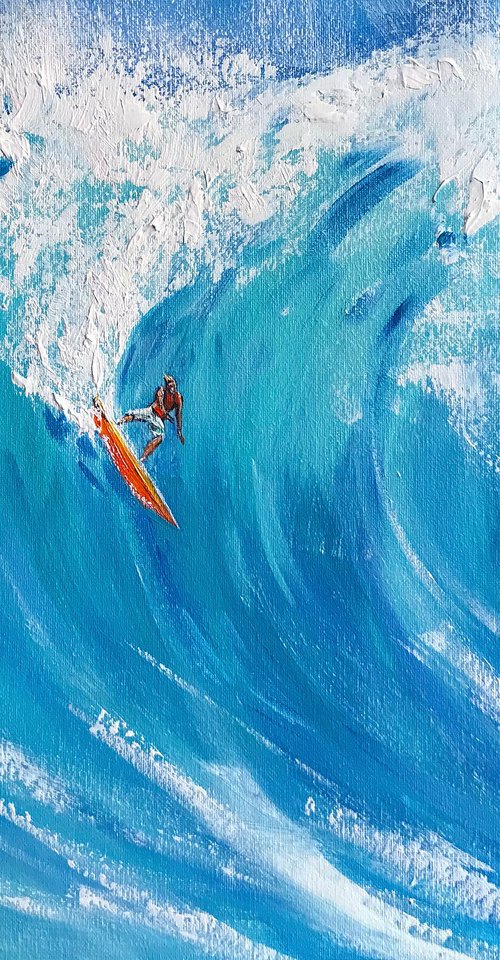 Big wave surfing by Irina Redine